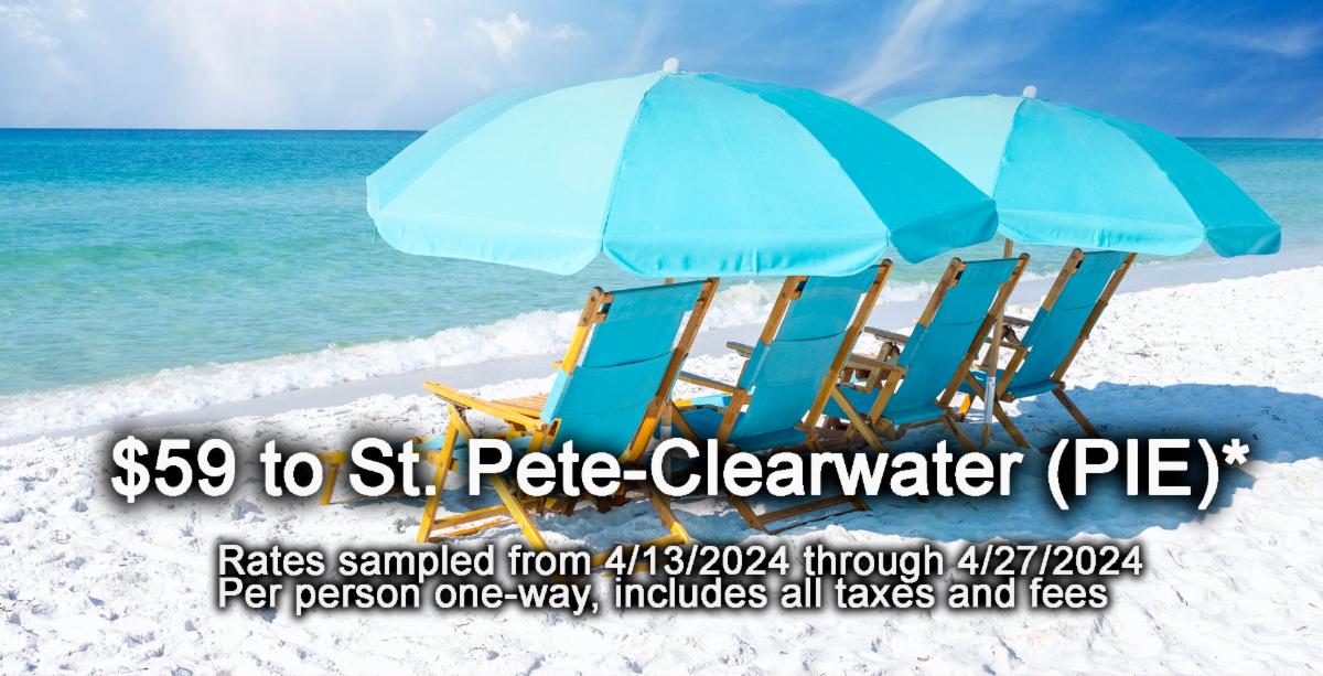 Allegiant Airlines Low Fare Calendar 