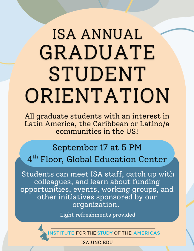 ISA GSA Orientation flyer