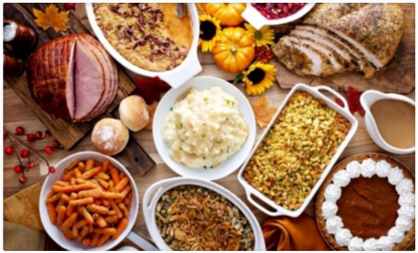 photo of traditional Thanksgiving foods