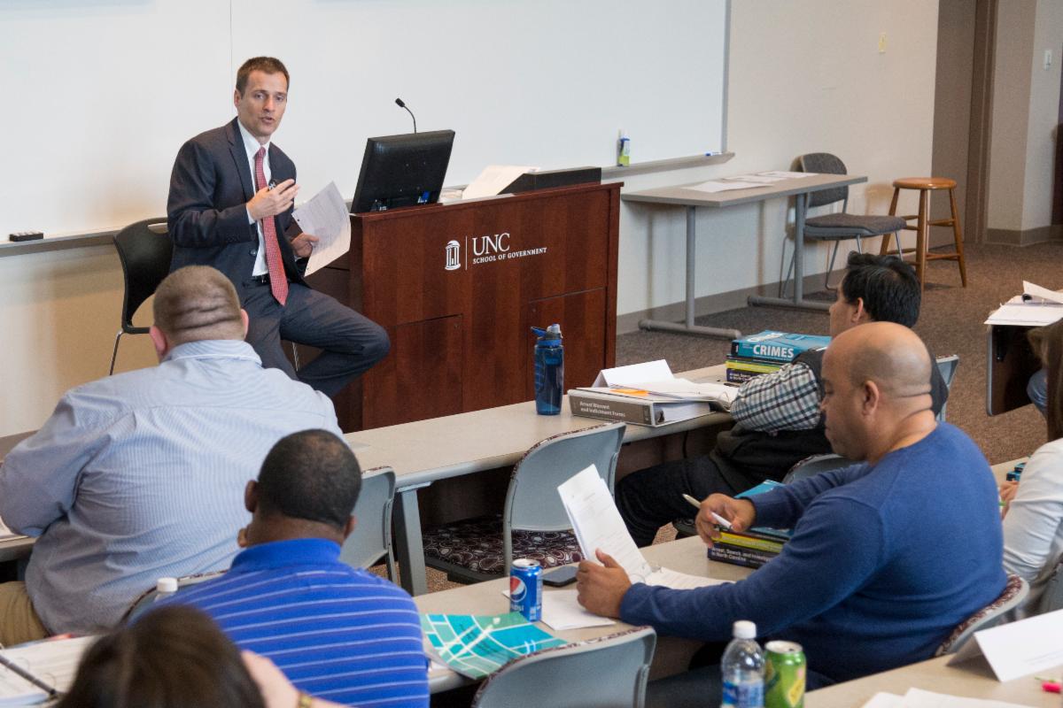 Jeff Welty speaks to a class