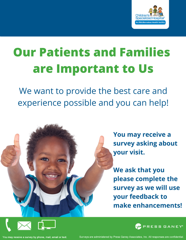 News from Children's Specialized Hospital