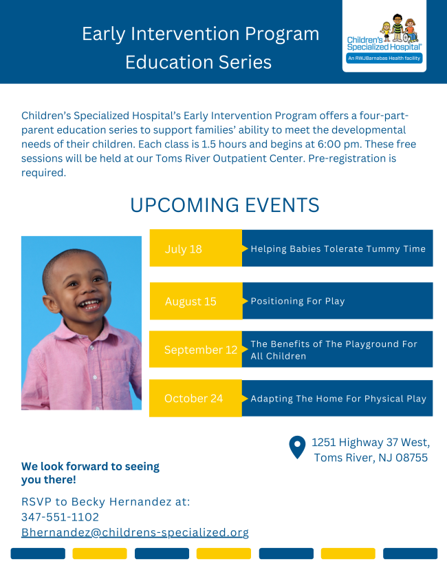 News from Children's Specialized Hospital