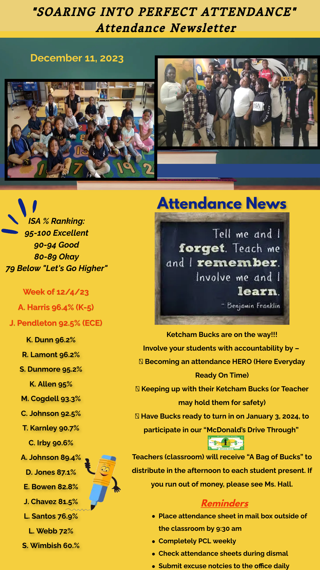 Ketcham ES Weekly Update!