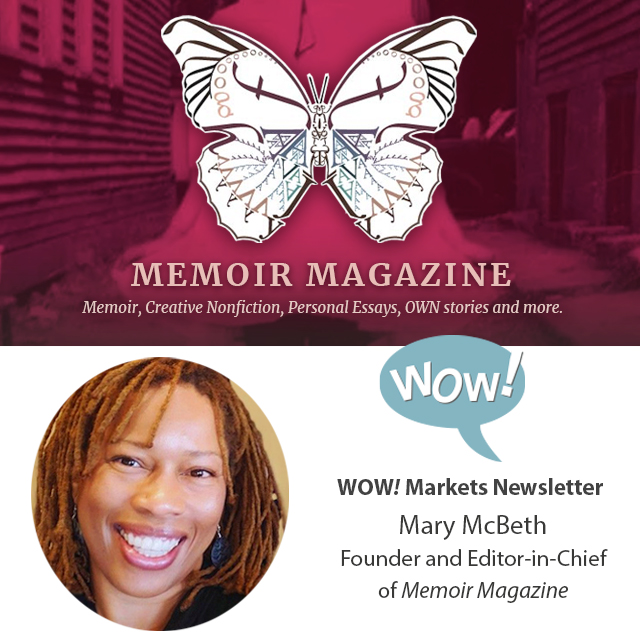 On Submission with Memoir Magazine - Founder and Editor-in-Chief Mary McBeth