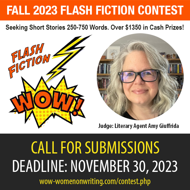 Fall 2023 Flash Fiction Contest with Literary Agent Amy Giuffrida