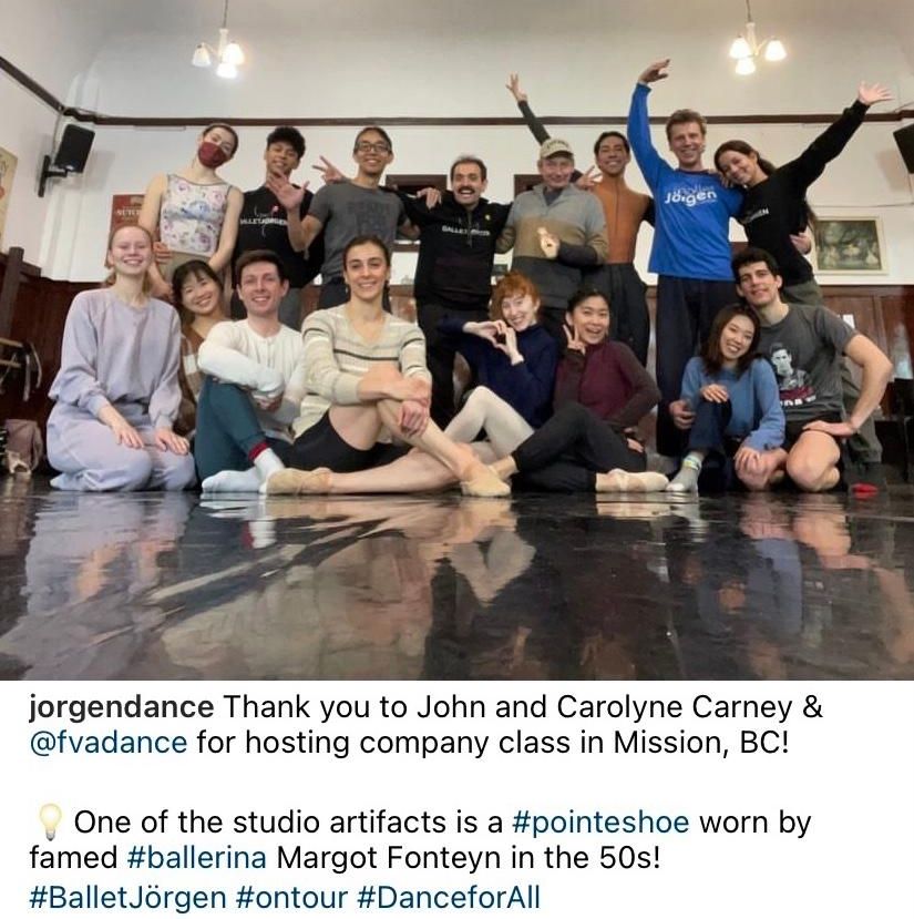 Ballet Jorgen company class FVAD Feb 2023
