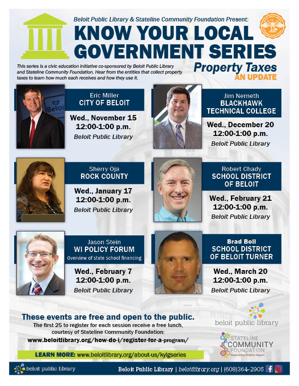 Beloit Report Pilot Mental Health Response Program; Tax Bills; and More