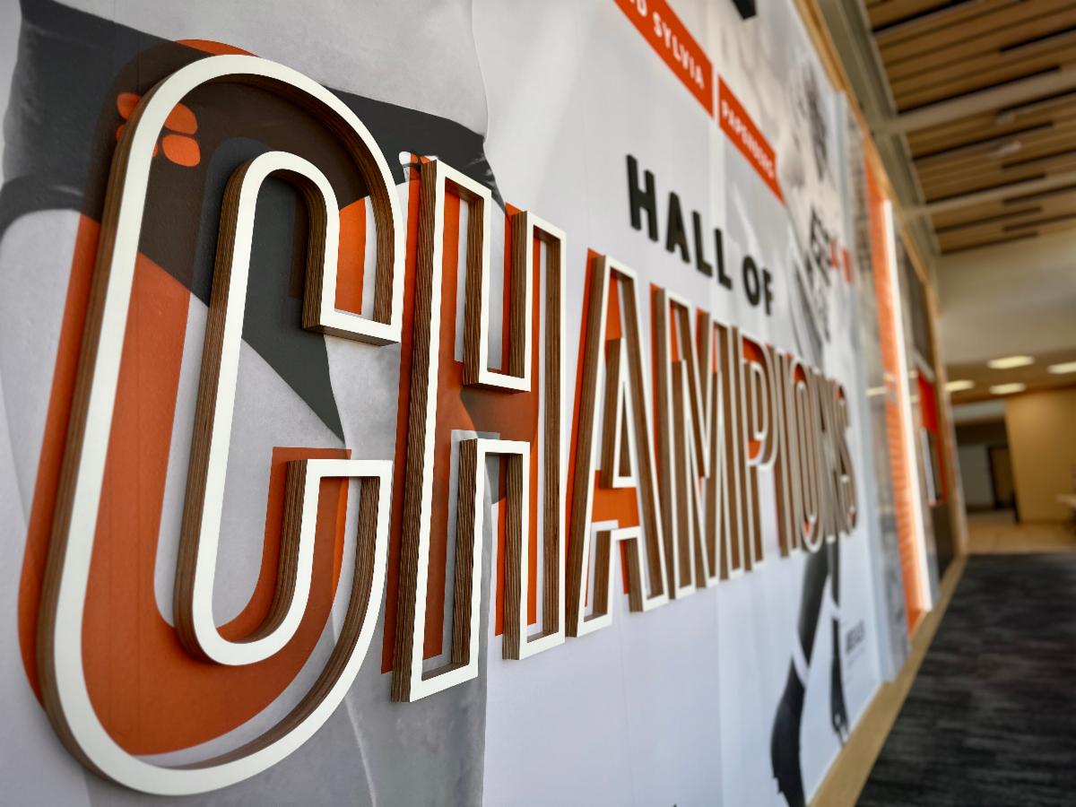 Close up of the Hall of Champions