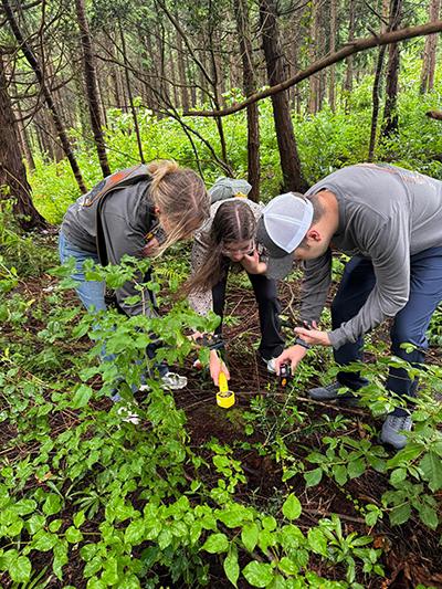 Student researchers in Fukushima Japan