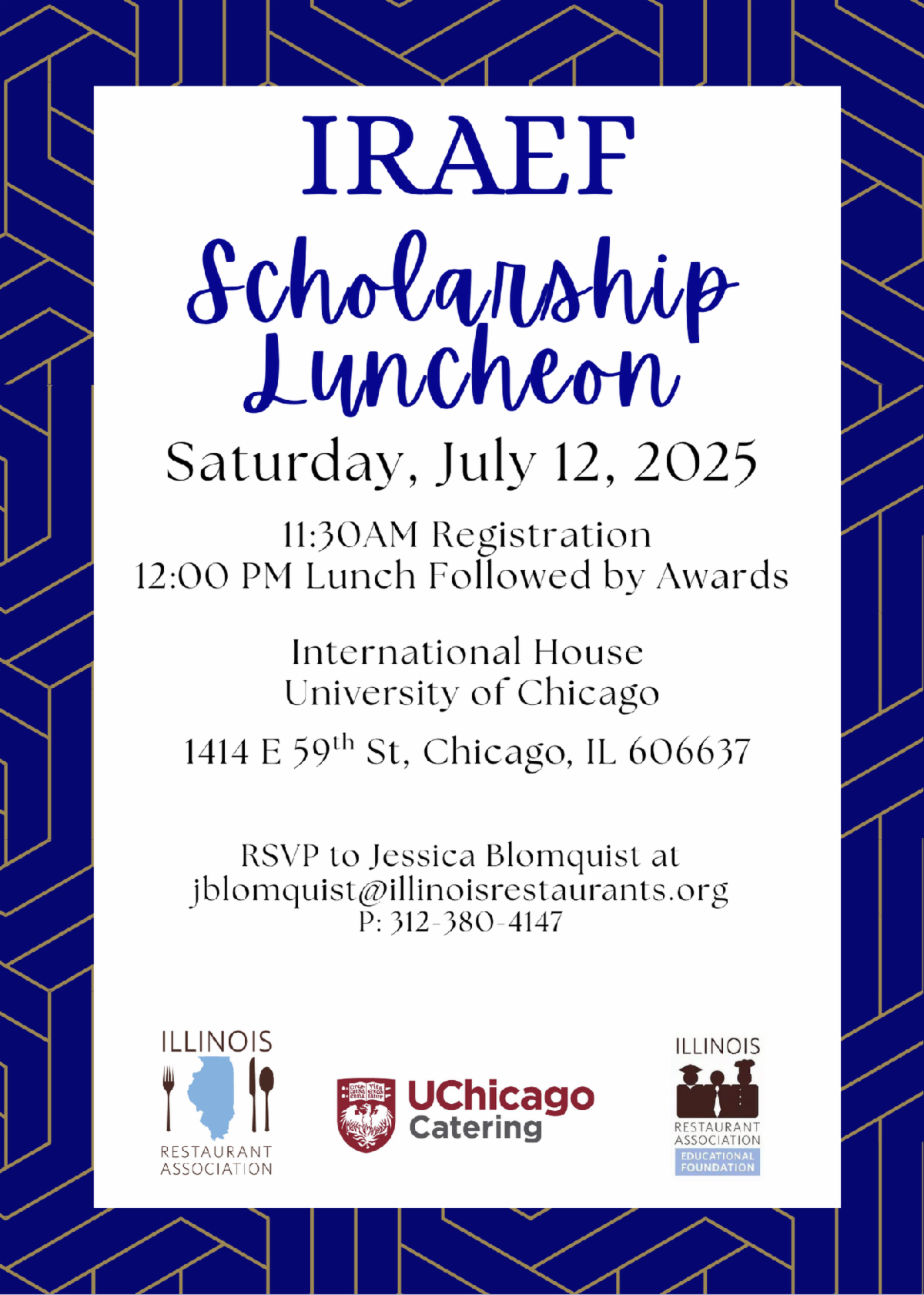 IRA Scholarship Luncheon invitation