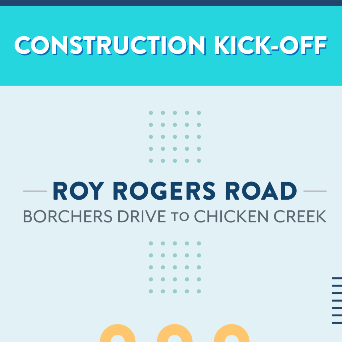 roy rogers road construction kickoff