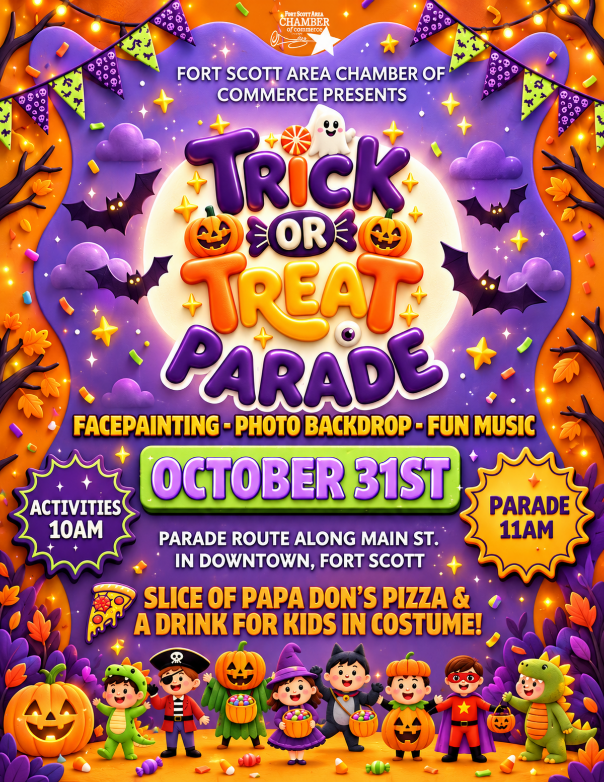 Trick or Treat Parade flyer