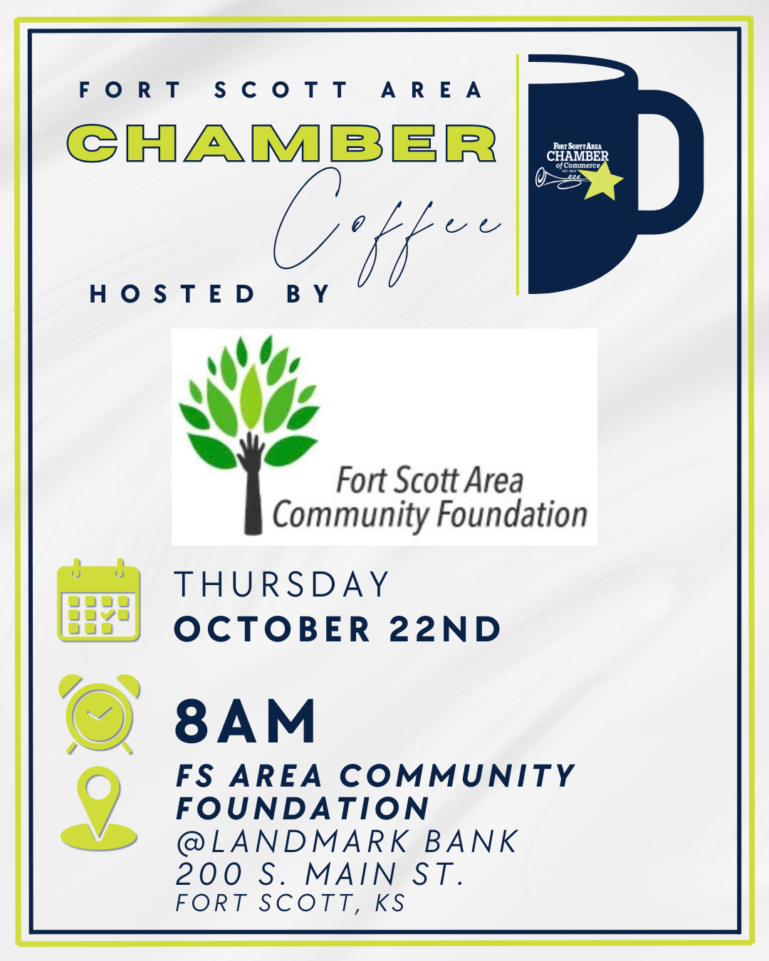 Chamber Coffee flyer
