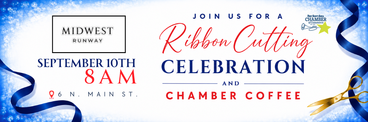 Midwest Runway Ribbon Cutting & Chamber Coffee – September 10th, 8am, 6 N. Main St.