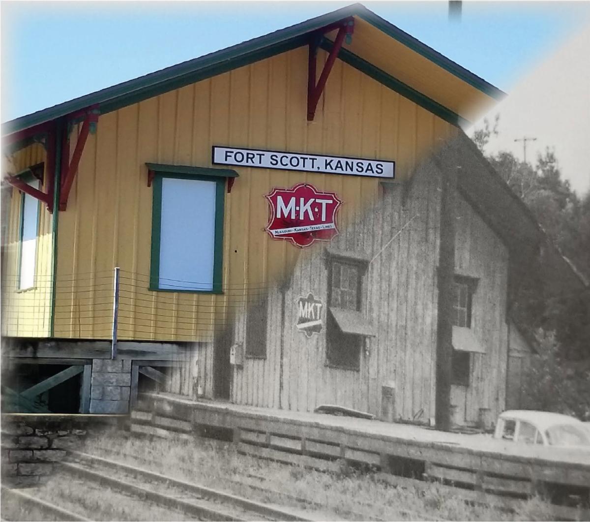 Fort Scott Railroad Depot historic photo