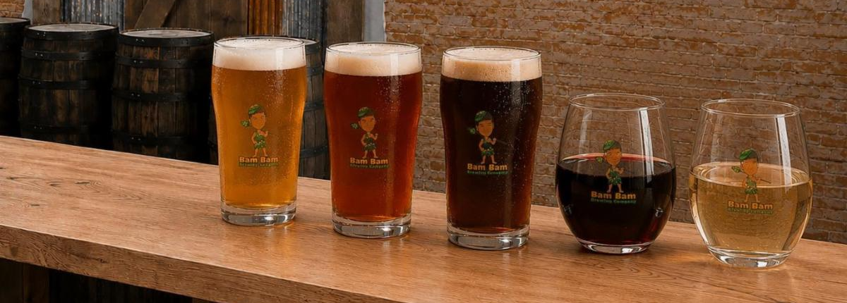 Bam Bam Brewing Grand Opening event flyer