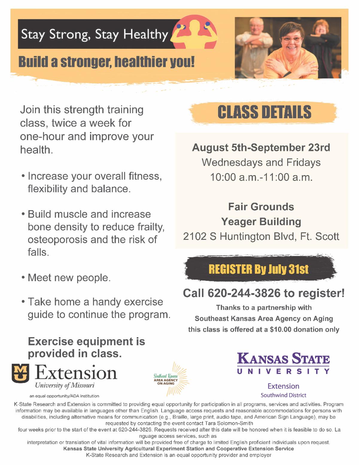 Stay Strong Stay Healthy program image