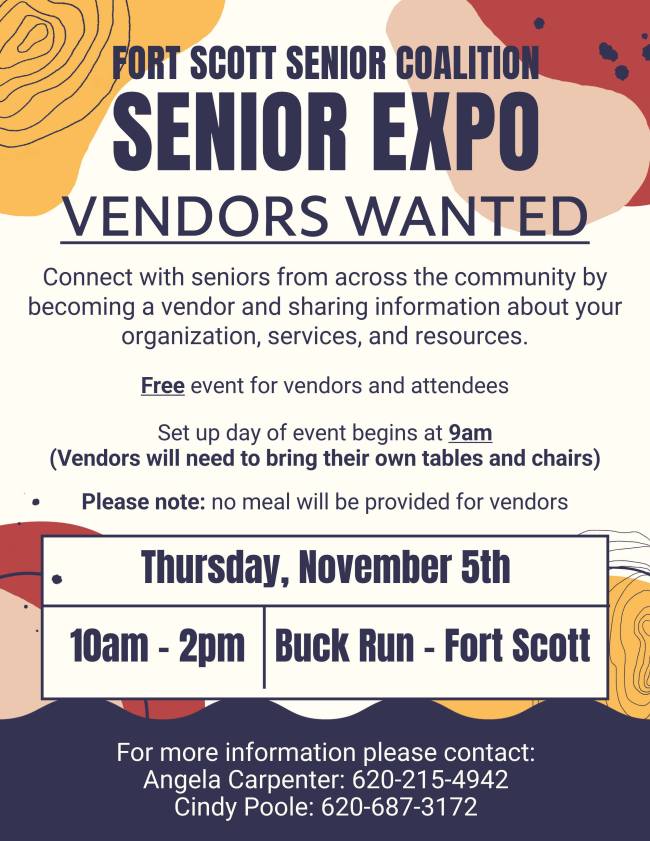 Senior Expo Vendors Wanted flyer
