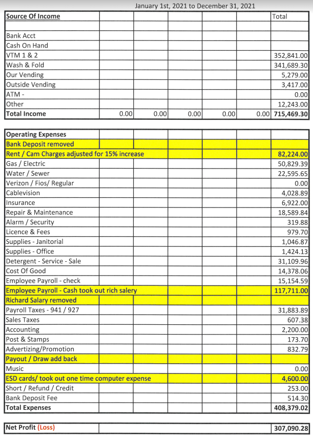 Bergen County card Laundromat