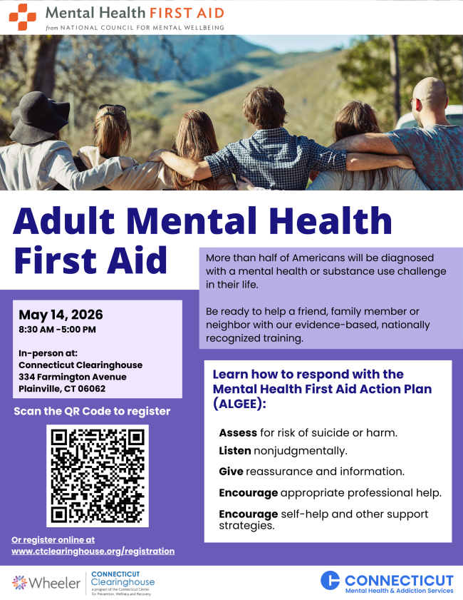 Adult Mental Health First Aid - May 14, 2026