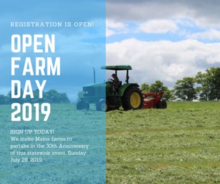 tractor mowing in background