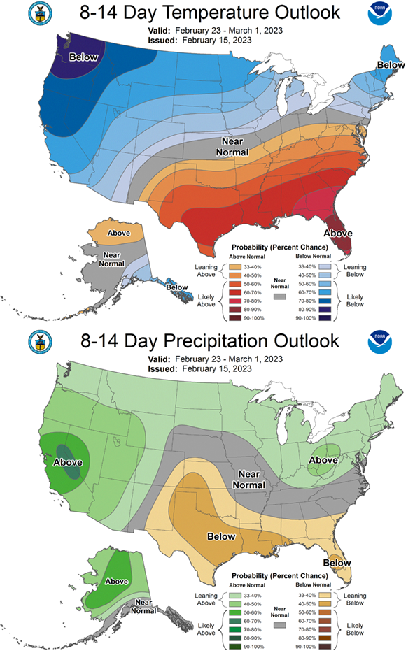US weather map feb 17 2023
