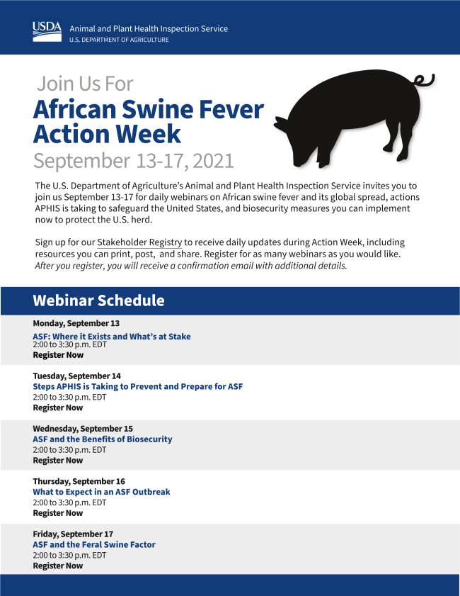 African Swine Fever Week