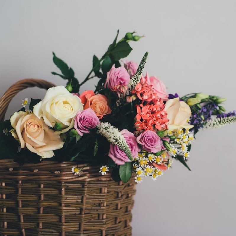 basket of flowers