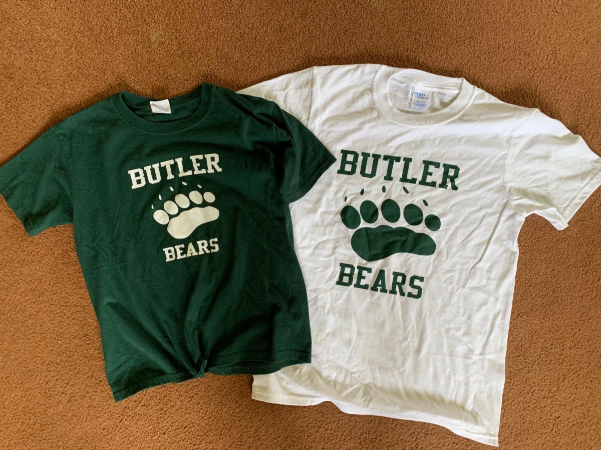 Butler Spirit Wear shirts
