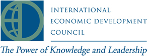 International Economic Development Council logo with The Power of Knowledge and Leadership wordmark