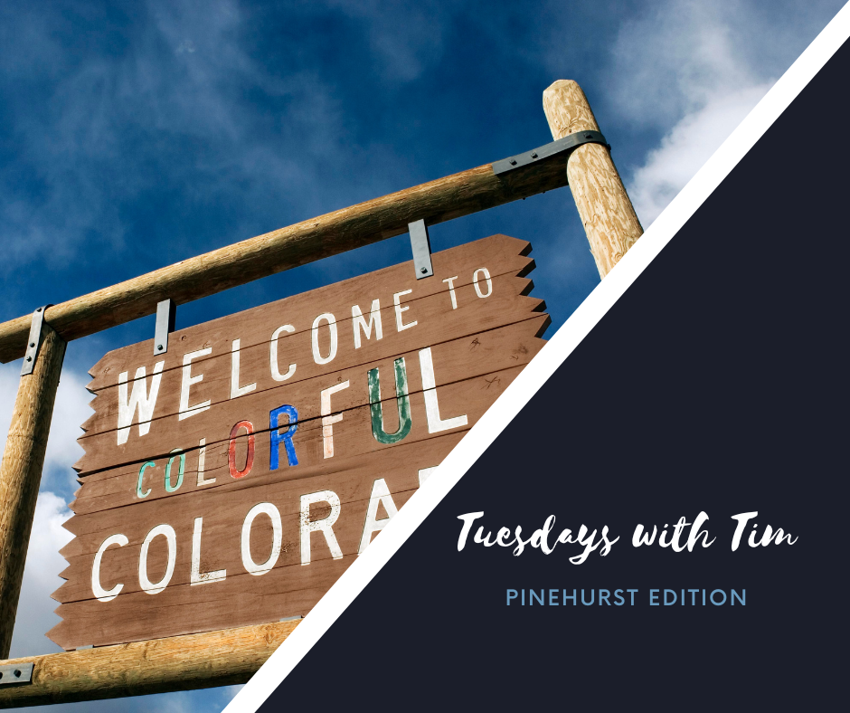 Tuesdays with Tim Relocate IN Pinehurst a GREAT OPTION! 👍