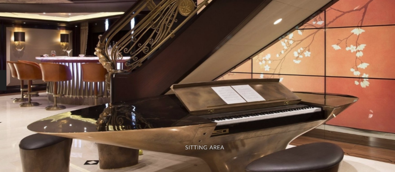 Sitting area with keyboard on the 312_ M_Y KISMET