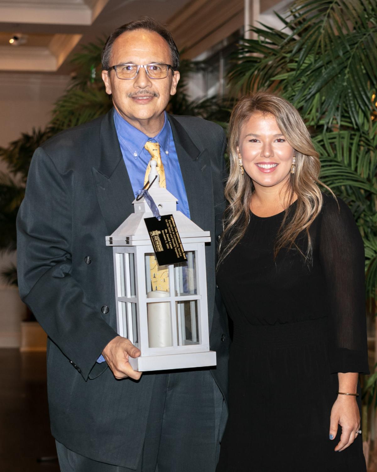 Dr David Cano and Elizabeth Prus