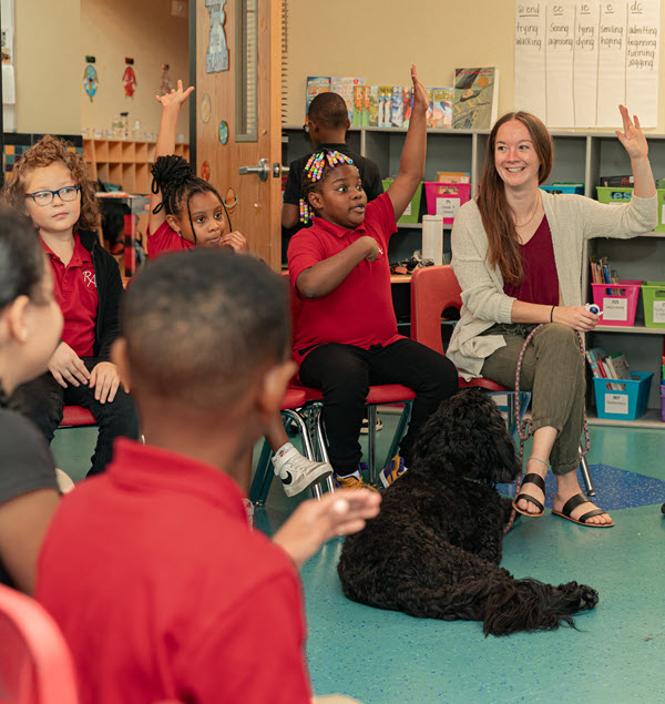 students in a classroom