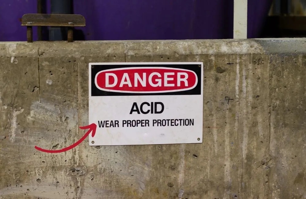 How to store acids safely