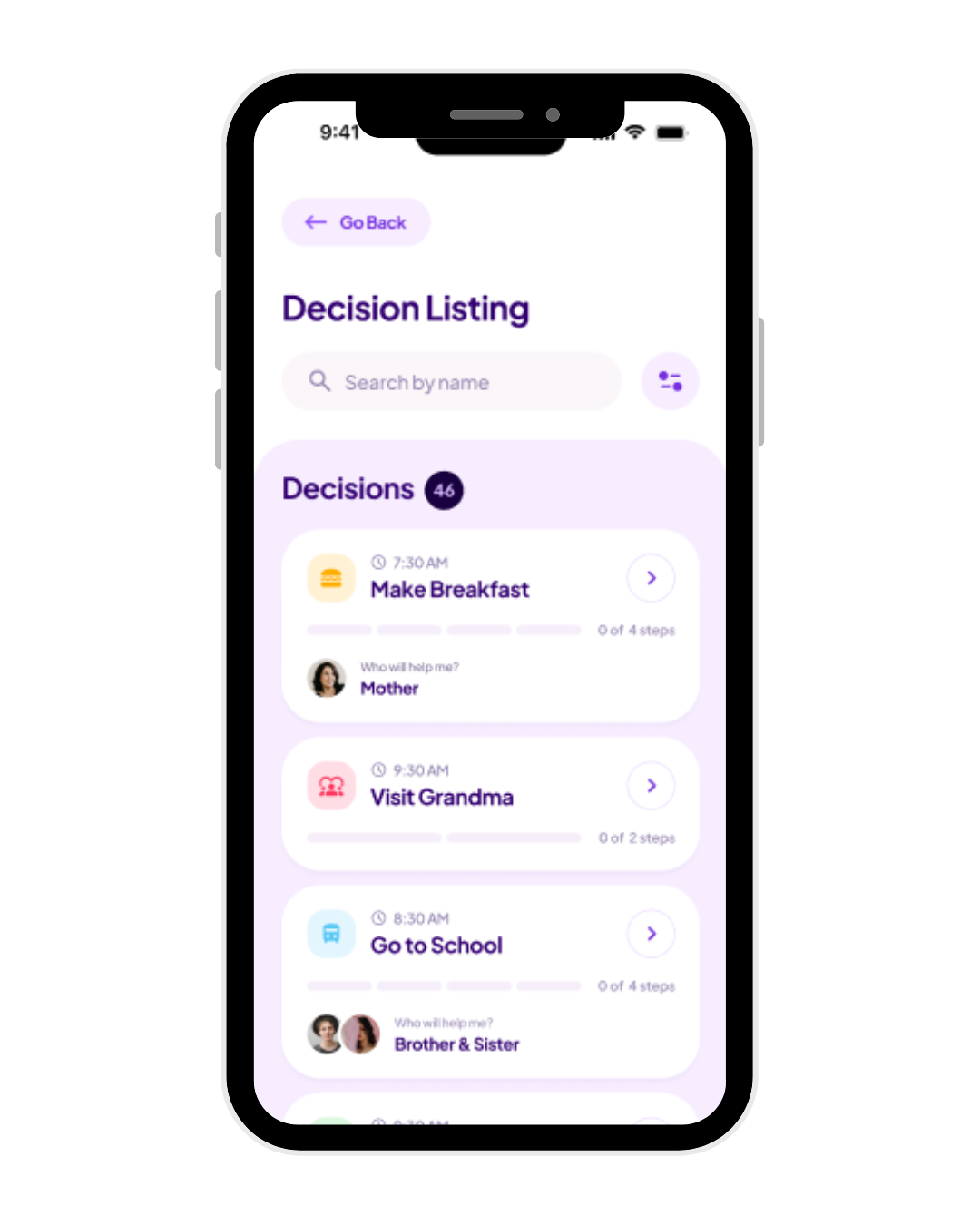 Image of a phone showing the Let Me Do It app