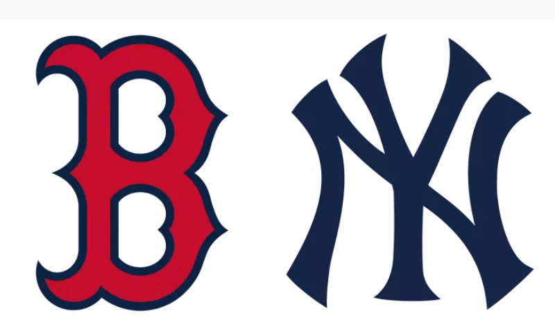 Red Sox and Yankees logos