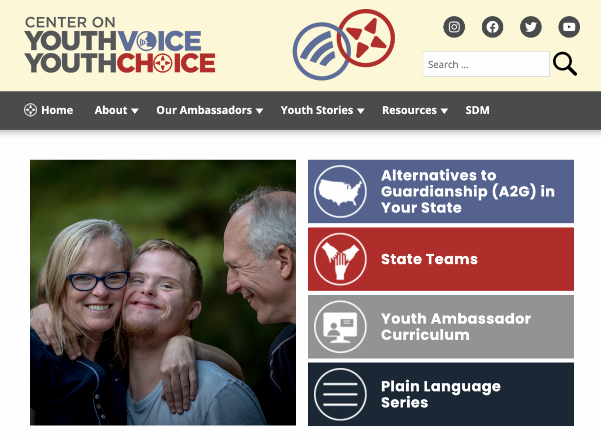 Screenshot of CYVYC website homepage