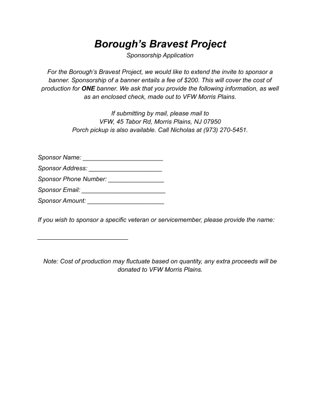 Morris Plains Weekly Email 04/30/21