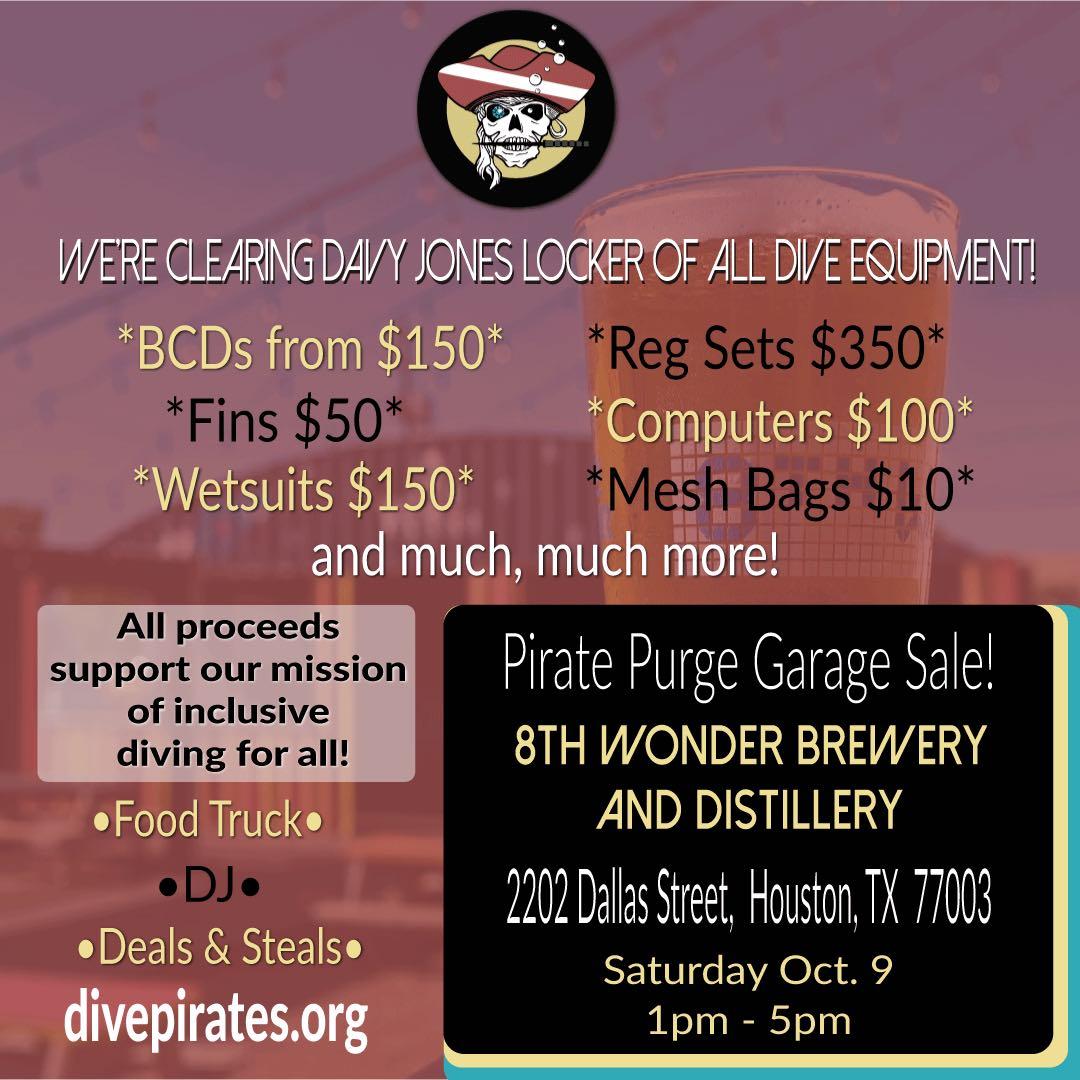 pirate purge garage sale flyer