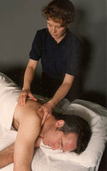 guy getting massage