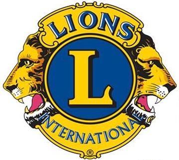Lions Club International logo with two lions