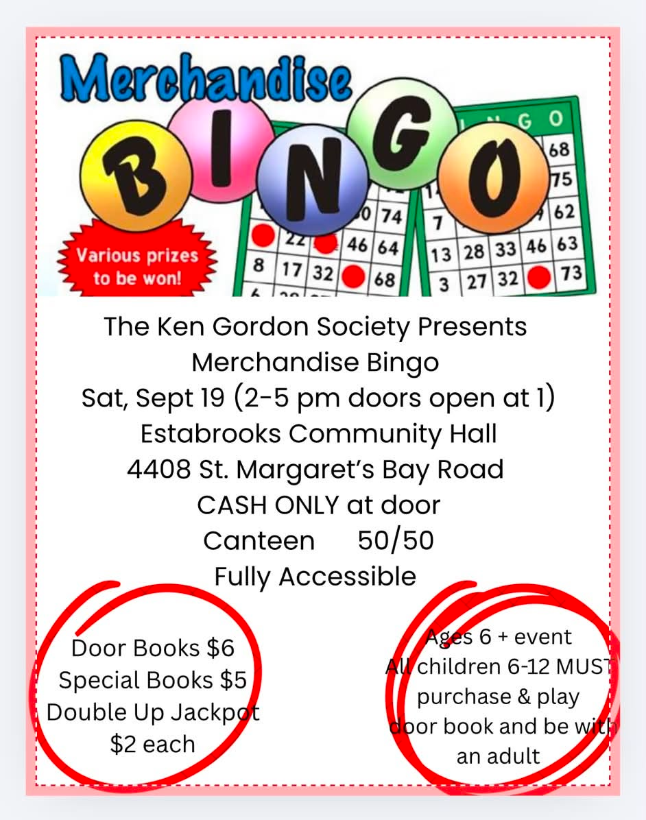 merchandise bingo poster