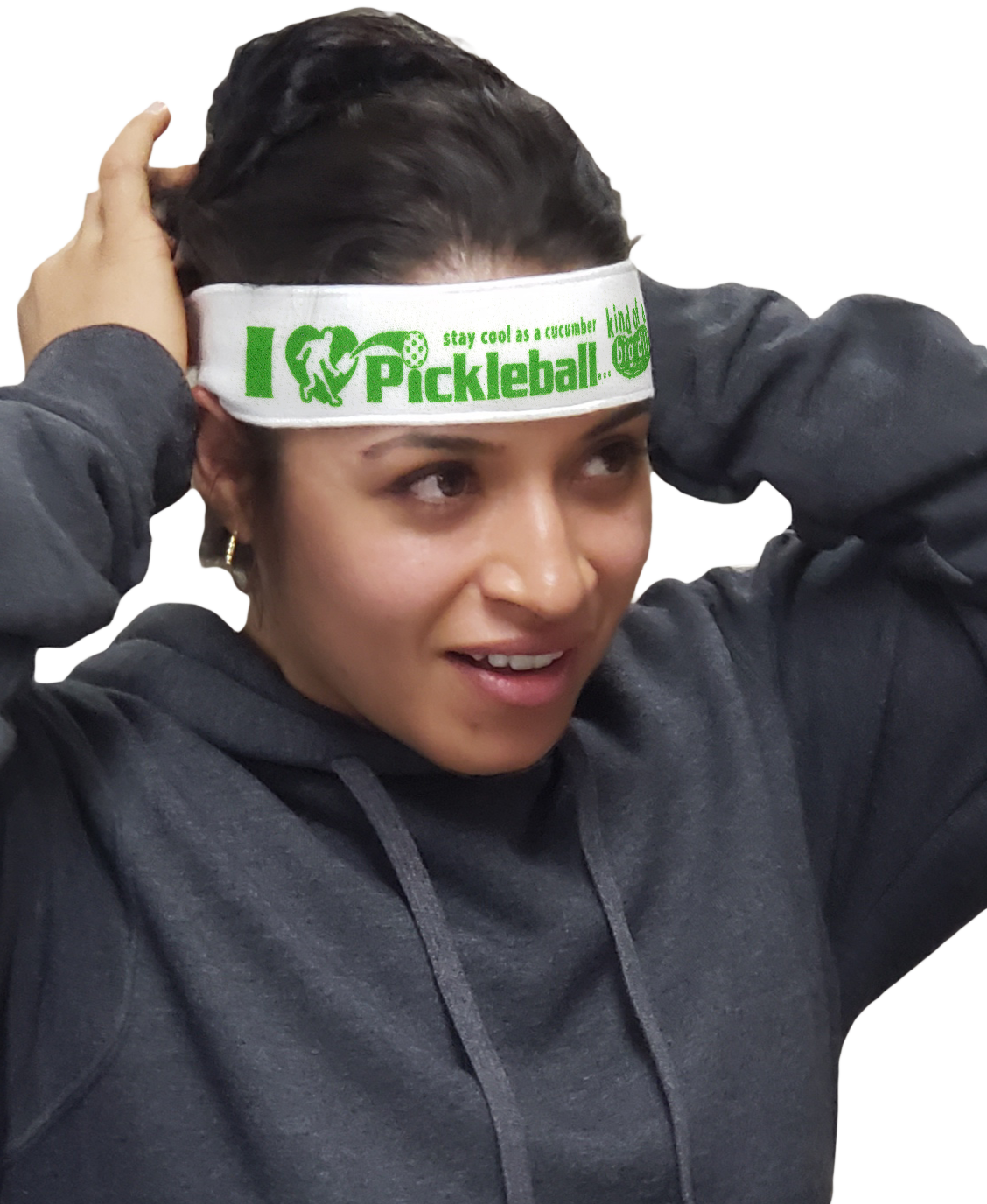 I 'HEART' Pickleball Headband Imprint