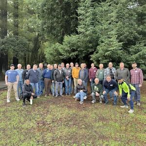 Group photo from the 2024 mens retreat