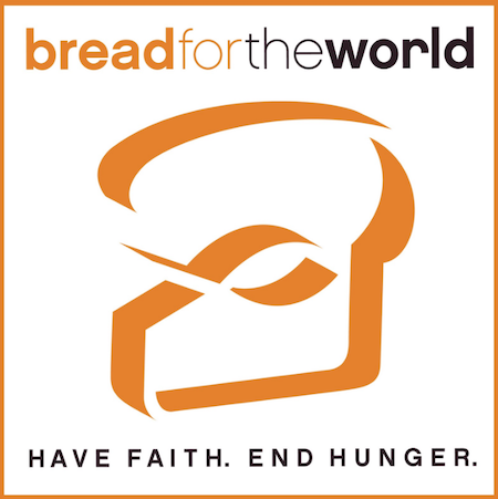 Bread for the World logo and slogan that says have faith end hunger 