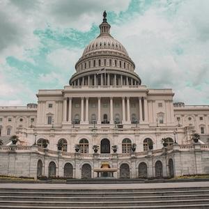stock photo of the US Capitol building in DC