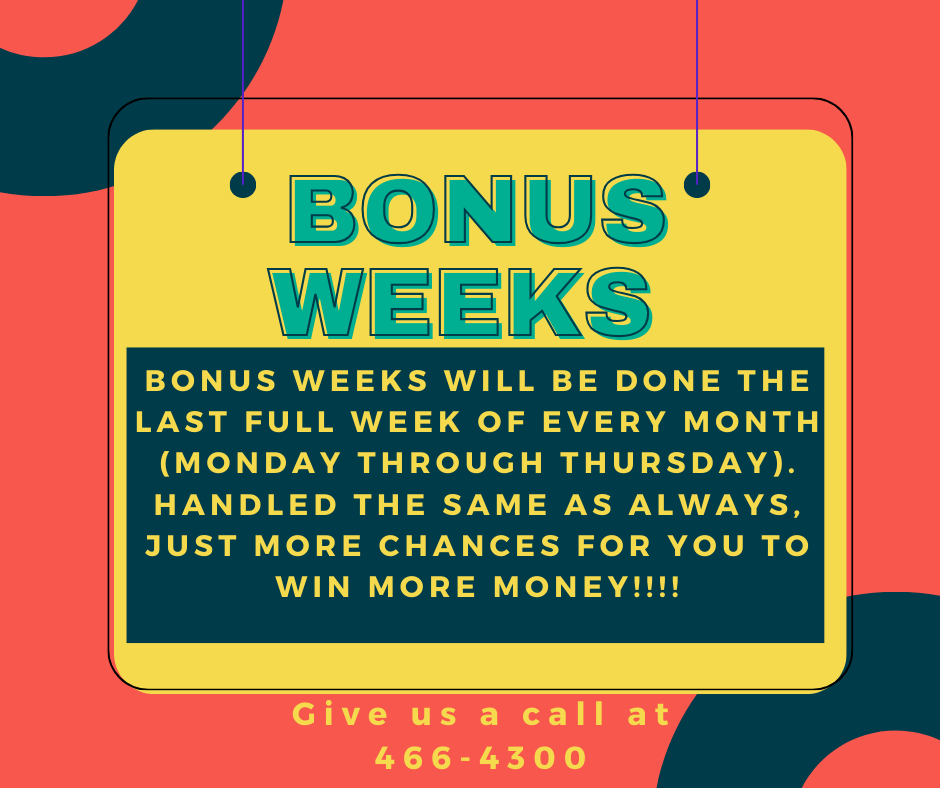 It's BONUS Week!!