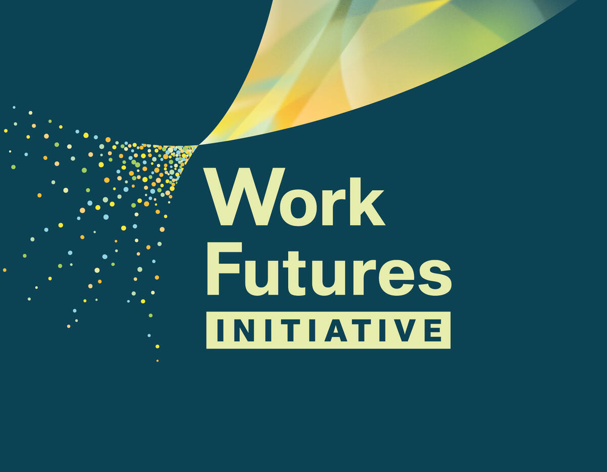 Work Futures Initiative branding artwork for the future of work