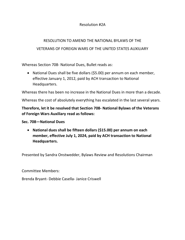 Arizona VFW Auxiliary Newsletter